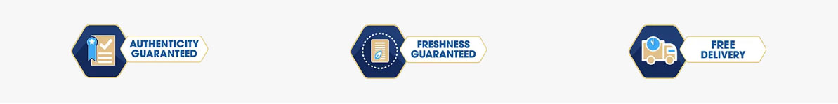 authenticity freshness guaranteed free delivery