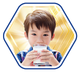 kid drinking milk