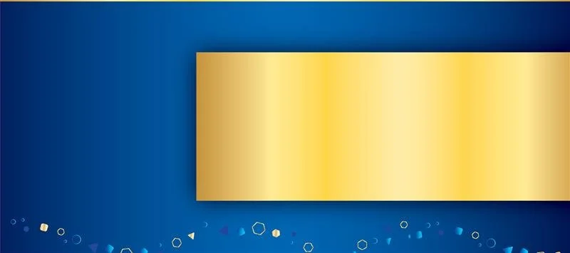 blue gold-banner