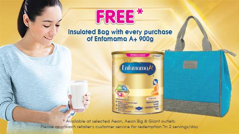 FREE Insulated Bag with every purchase of Enfamama A+ 900g